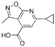 6-Cyclopropyl-3-methyl-isoxazolo[5,4-b]pyridine-4-carboxylic acid Structure,923258-65-5Structure