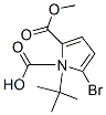 1H-Pyrrole-1,2-dicarboxylic acid, 5-bromo-, 1-(1,1-dimethylethyl) 2-methyl ester Structure,924708-81-6Structure