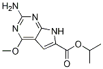 Isopropyl 2-amino-4-methoxy-7h-pyrrolo[2,3-d]pyrimidine-6-carboxylate Structure,929973-11-5Structure