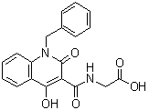 N-​[[4-​羥基-​2-​氧代-​1-​(苯基甲基)​-​1,​2-​二氫-​3-​喹啉]​羰基]​甘氨酸結(jié)構(gòu)式_931398-72-0結(jié)構(gòu)式