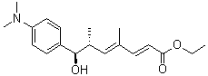 (2E,4E,6R,7R)-7-[4-(二甲基氨基)苯基]-7-羥基-4,6-二甲基庚-2,4-二烯酸乙酯結構式_934246-98-7結構式