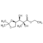 D-Arabinonic acid, 2-C-methyl-4,5-O-(1-methylethylidene)-,ethyl ester Structure,93635-76-8Structure