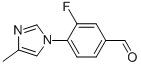 Benzaldehyde, 3-fluoro-4-(4-methyl-1H-imidazol-1-yl)- Structure,937400-07-2Structure