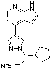 (3S)-3-cyclopentyl-3-[4-(7h-pyrrolo[2,3-d]pyrimidin-4-yl)-1h-pyrazol-1-yl]propanenitrile Structure,941685-37-6Structure