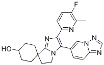 3-([1,2,4]噻唑并[1,5-a]吡啶-6-基)-2-(5-氟-6-甲基吡啶-2-基)-5,6-二氫螺[環(huán)己烷-1,7-吡咯并[1,2-a]咪唑]-4-醇結(jié)構(gòu)式_943514-58-7結(jié)構(gòu)式