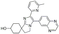 Trans-2-(6-methylpyridin-2-yl)-3-(quinoxalin-6-yl)-5,6-dihydrospiro[cyclohexane-1,7-pyrrolo[1,2-a]imidazol]-4-ol Structure,943515-07-9Structure