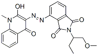 4-[2-(1,4-二氫-2-羥基-1-甲基-4-氧代-3-喹啉)二氮雜烯]-2-[1-(甲氧基甲基)丙基]-1H-異吲哚-1,3(2H)-二酮結(jié)構(gòu)式_944747-11-9結(jié)構(gòu)式