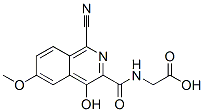 Glycine, n-[(1-cyano-4-hydroxy-6-methoxy-3-isoquinolinyl)carbonyl]- Structure,945739-73-1Structure