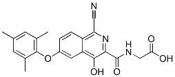 Glycine, n-[[1-cyano-4-hydroxy-6-(2,4,6-trimethylphenoxy)-3-isoquinolinyl]carbonyl]- Structure,945739-88-8Structure