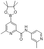 6-Methyl-4-(4,4,5,5-tetramethyl-[1,3,2]dioxaborolan-2-yl)-pyridine-2-carboxylic acid (2-methyl-pyridin-4-yl)-amide Structure,947179-30-8Structure