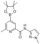 6-Methyl-4-(4,4,5,5-tetramethyl-[1,3,2]dioxaborolan-2-yl)-pyridine-2-carboxylic acid (1-methyl-1h-pyrazol-3-yl)-amide Structure,947179-32-0Structure