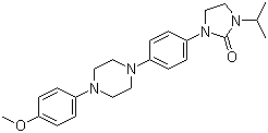 1-[4-[4-(4-Methoxyphenyl)-1-piperazinyl]phenyl]-3-(1-methylethyl)-2-imidazolidinone Structure,95182-50-6Structure