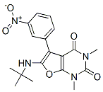 6-[(1,1-二甲基乙基)氨基]-1,3-二甲基-5-(3-硝基苯基)-呋喃并[2,3-d]嘧啶-2,4(1h,3h)-二酮結構式_955428-70-3結構式