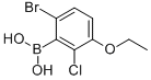 6-Bromo-2-chloro-3-ethoxyphenylboronic acid Structure,957121-15-2Structure