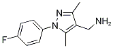 C-[1-(4-Fluoro-phenyl)-3,5-dimethyl-1H-pyrazol-4-yl]-methylamine Structure,957428-73-8Structure