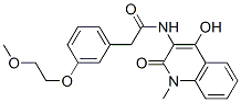  n-(1,2-二氫-4-羥基-1-甲基-2-氧代-3-喹啉)-3-(2-甲氧基乙氧基)-苯乙酰胺結(jié)構(gòu)式_959398-80-2結(jié)構(gòu)式