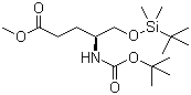 (S)-4-(叔丁氧基羰基氨基)-5-(叔丁基二甲基甲硅烷基氧基)戊酸甲酯結(jié)構(gòu)式_96014-55-0結(jié)構(gòu)式