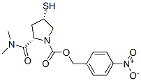 (2S,4S)-2-(二甲基氨基甲酰)-4-巰基-1-(對硝基芐氧基甲酰)-1-吡咯烷結(jié)構(gòu)式_96034-64-9結(jié)構(gòu)式