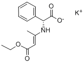 Potassium (R)-[(3-ethoxy-1-methyl-3-oxoprop-1-enyl)amino]phenylacetate Structure,961-69-3Structure