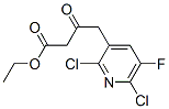 Ethyl 2,6-dichloro-5-fluoro-pyridine-3-acetoacetate Structure,96568-04-6Structure