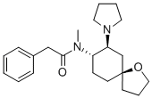 (+)-(5α,7α,8β)-N-Methyl-N-[7-(1-pyrrolidinyl)-1-oxaspiro[4.5]dec-8-yl]-benzeneacetamide Structure,96744-75-1Structure