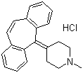 Cyproheptadine hydrochloride Structure,969-33-5Structure