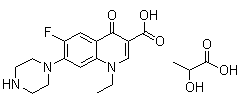 乳酸氟哌酸結(jié)構(gòu)式_97867-34-0結(jié)構(gòu)式