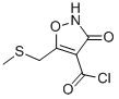 (9ci)-2,3-二氫-5-[(甲基硫代)甲基]-3-氧代-4-異噁唑羰酰氯結(jié)構(gòu)式_98406-62-3結(jié)構(gòu)式