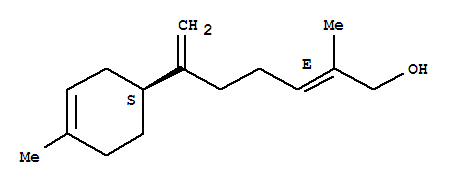 2-甲基-6-(4-甲基-3-環(huán)己烯-1-基)-2,6-庚二烯-1-醇結(jié)構(gòu)式_10067-29-5結(jié)構(gòu)式