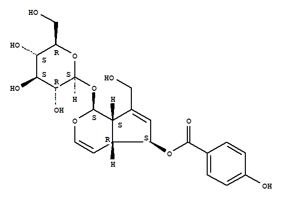 6-O-p-Hydroxybenzoylaucubin Structure,1016987-87-3Structure