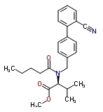 [N-(2-cyanobiphenyl-4-yl)methyl]n-valery-(l)-valine methyl ester Structure,137863-90-2Structure