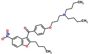 (2-Butyl-5-nitro-3-benzofuranyl)[4-[3-(dibutylamino)propoxy]phenyl]methanone Structure,141645-23-0Structure