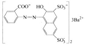 Barium 2-[(2-hydroxy-3,6-disulphonato-1-naphthyl)azo]benzoate (3:2) Structure,15782-06-6Structure