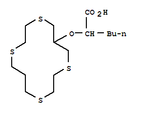 2-(3,6,10,13-Tetrathiacyclotetradec-1-oxy)hexanoic acid Structure,162316-51-0Structure