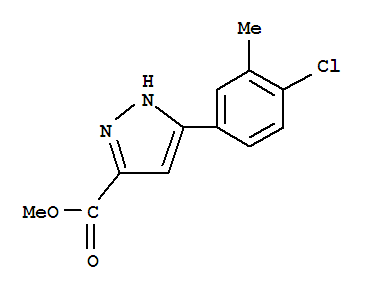 5-(4-Chloro-3-methylphenyl)-1h-pyrazole-3-carboxylic acid methyl ester Structure,192702-05-9Structure