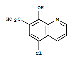 (9ci)-5-氯-8-羥基-7-喹啉羧酸結構式_205040-62-6結構式