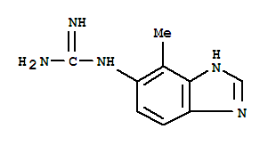 Guanidine, (4-methyl-1h-benzimidazol-5-yl)-(9ci) Structure,208512-46-3Structure