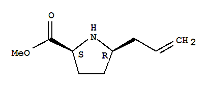 (5r)-(9ci)-5-(2-丙烯基)-L-脯氨酸甲酯結(jié)構(gòu)式_210345-08-7結(jié)構(gòu)式