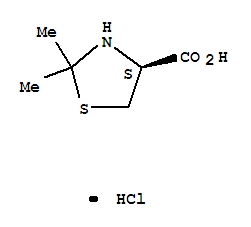 2,2-Dimethyl-1,3-thiazolidine-4-carboxylic acid hydrochloride (1:1) Structure,213475-47-9Structure