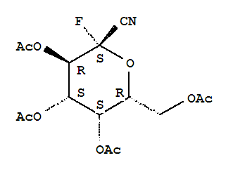 (2S,3R,4S,5S)-6-(乙酰氧基甲基)-2-氰基-2-氟四氫-2H-吡喃-3,4,5-三基三乙酸酯結(jié)構(gòu)式_215942-62-4結(jié)構(gòu)式