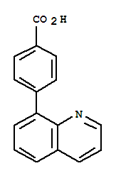 4-(喹啉-8-基)苯甲酸結(jié)構(gòu)式_216059-95-9結(jié)構(gòu)式