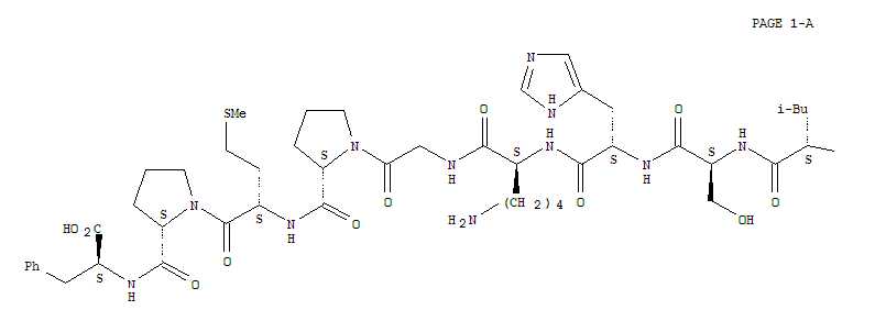 L-glutaminyl-l-arginyl-l-prolyl-l-arginyl-l-leucyl-l-seryl-l-histidyl-l-lysylglycyl-l-prolyl-l-methionylprolyl-l-phenylalanine Structure,217082-58-1Structure