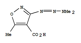 (9ci)-3-(3,3-二甲基-1-三氮雜烯)-5-甲基-4-異噁唑羧酸結(jié)構(gòu)式_219617-64-8結(jié)構(gòu)式