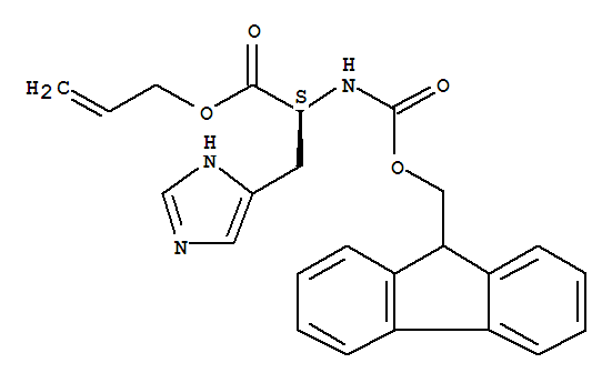 Fmoc-l-his-oall結(jié)構(gòu)式_220932-33-2結(jié)構(gòu)式