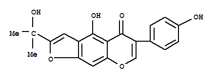 4-羥基-2-(1-羥基-1-甲基乙基)-6-(4-羥基苯基)-5H-呋喃并[3,2-G][1]苯并吡喃-5-酮結(jié)構(gòu)式_221150-18-1結(jié)構(gòu)式