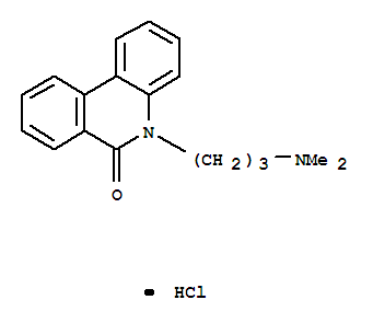 6(5H)-phenanthridinone,5-[3-(dimethylamino)propyl]-, hydrochloride (1:1) Structure,22461-13-8Structure