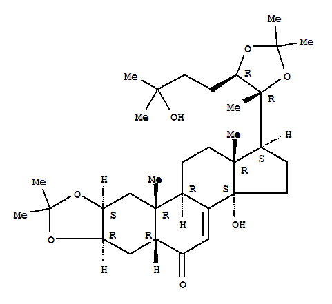 Ecdysterone 2,3:20,22-diacetonide Structure,22798-98-7Structure