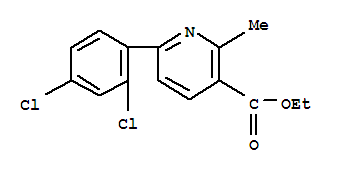 Ethyl 6-(2,4-dichlorophenyl)-2-methylpyridine-3-carboxylate Structure,23148-44-9Structure