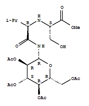 L-serine, n-[(1r)-2-methyl-1-[[(2,3,4,6-tetra-o-acetyl-beta-d-glucopyranosyl)amino]carbonyl]propyl]-, methyl ester (9ci) Structure,236100-68-8Structure