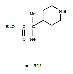 Ethyl 2-methyl-2-(piperidin-4-yl)propanoate Structure,243836-26-2Structure